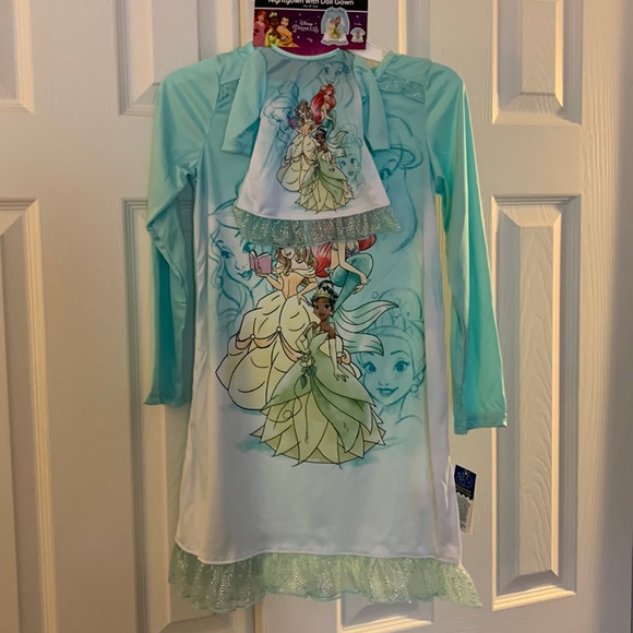 Disney Pajamas Disney Princess Nightgown With Matching Doll One